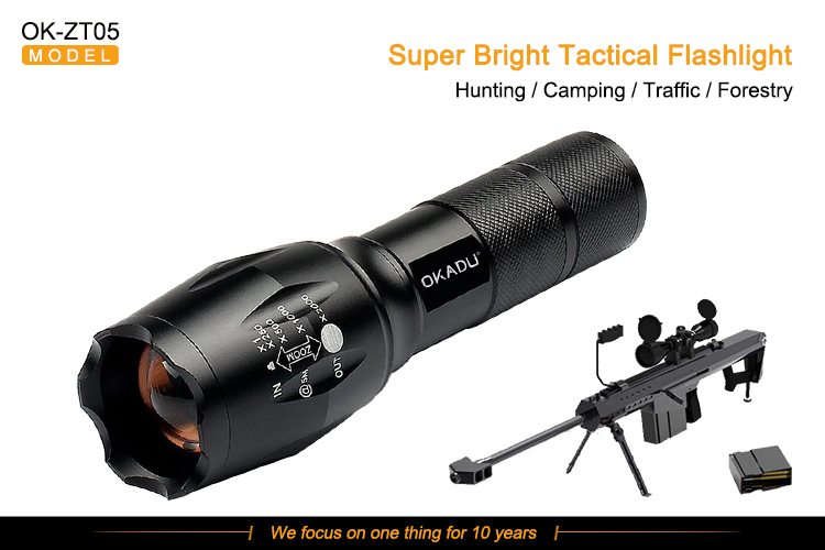 Waterproof Zoom 1200 Lumen XML T6 LED G700 Tactical Flashlight