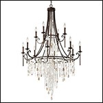 Artistic candle lighting chandelier, flower design foyer crystal chandelier