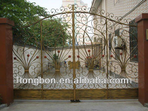 hand wrought forged iron modern residential steel double entry doors