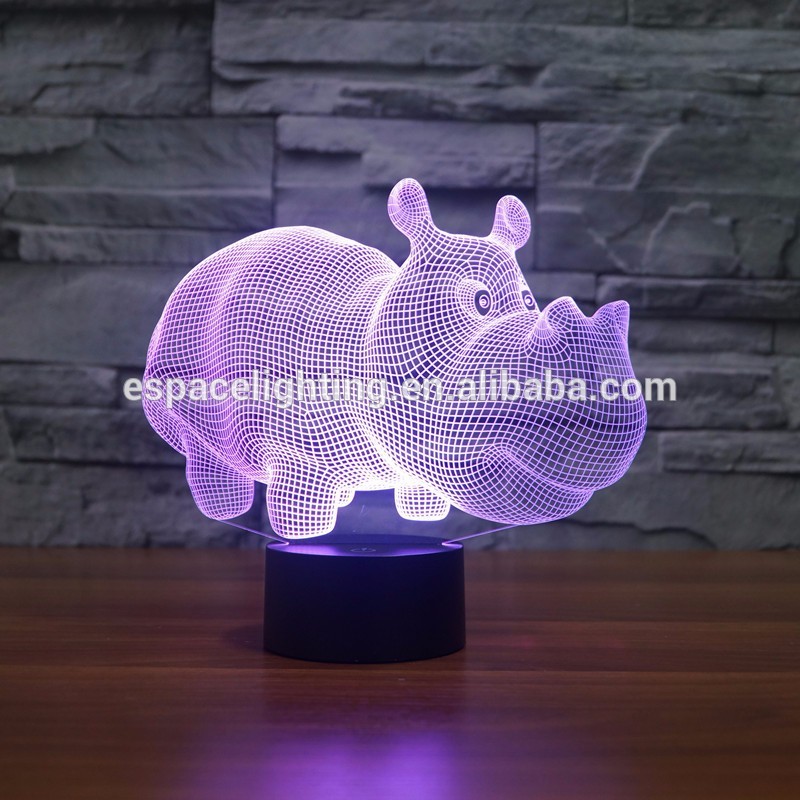 3d led night lamp D0001 color changing led lights