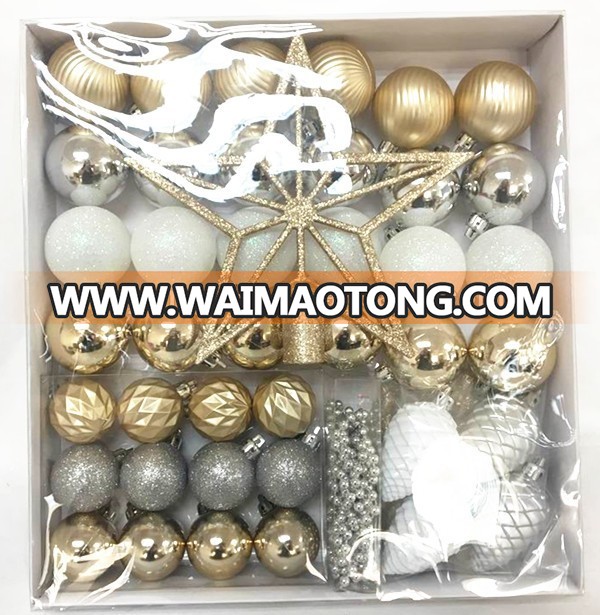 2017 hot sale shatterproof christmas ball ornaments