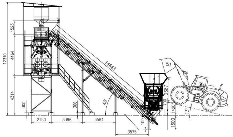 Equipment Of Concrete Machine HZS90