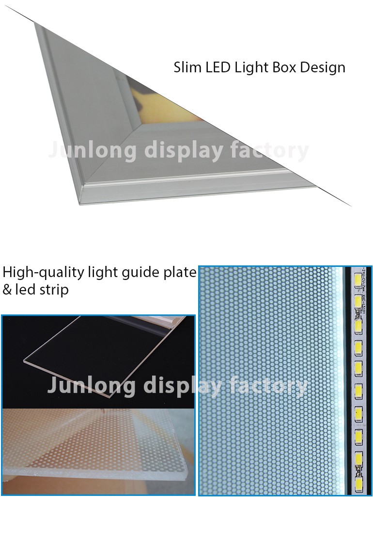 magnetic aluminum frame advertising light board