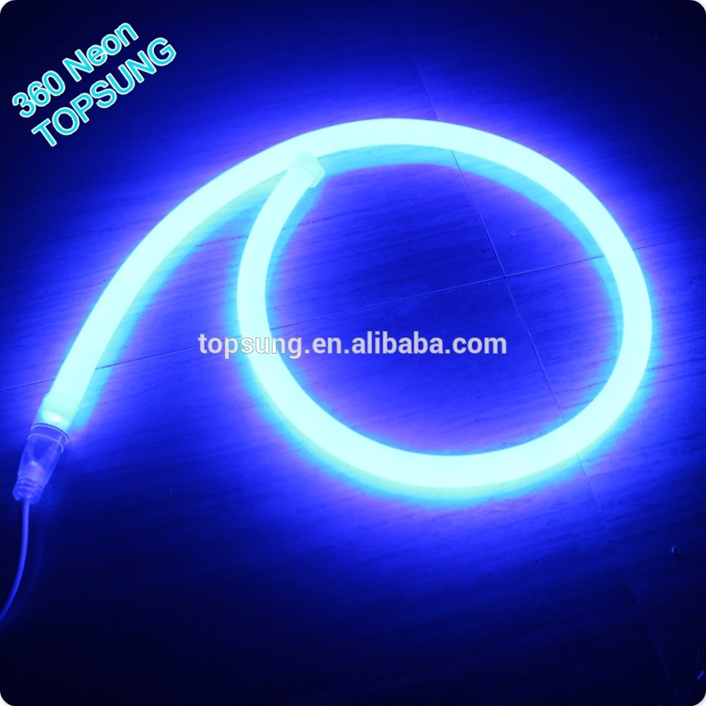 110V 360 degree blue flexible led tube Topsung Lighting