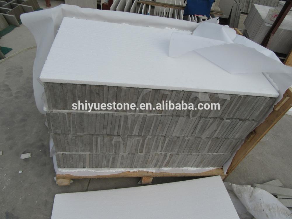 Honed China Cheapest Grey Grain Stone Tiles Be Used For Wall Paneling