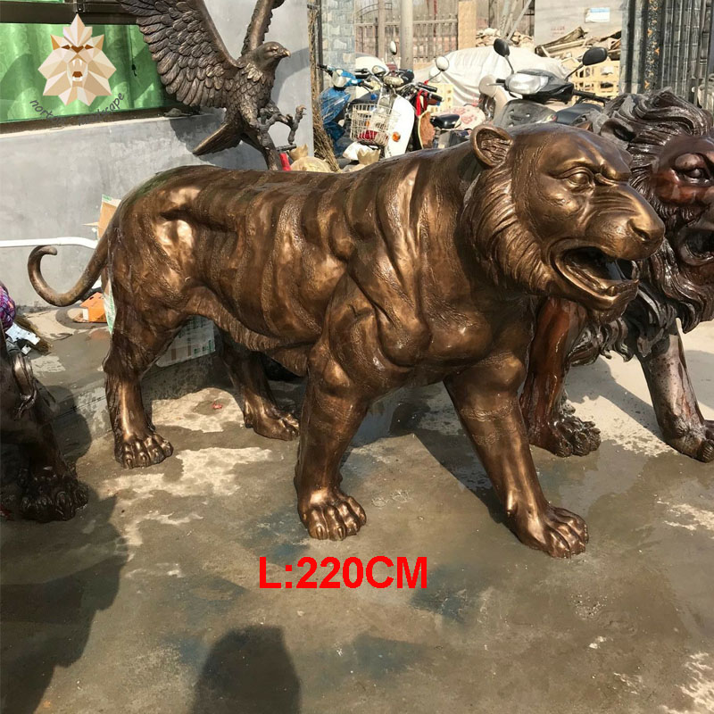 Hot sale cheap garden bronze tiger statue in stock NTXH-006Y