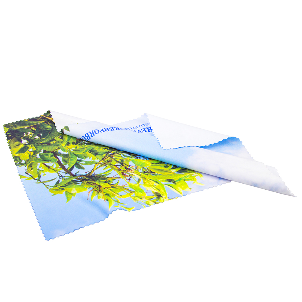 Custom brand print microfiber glasses cleaning cloth