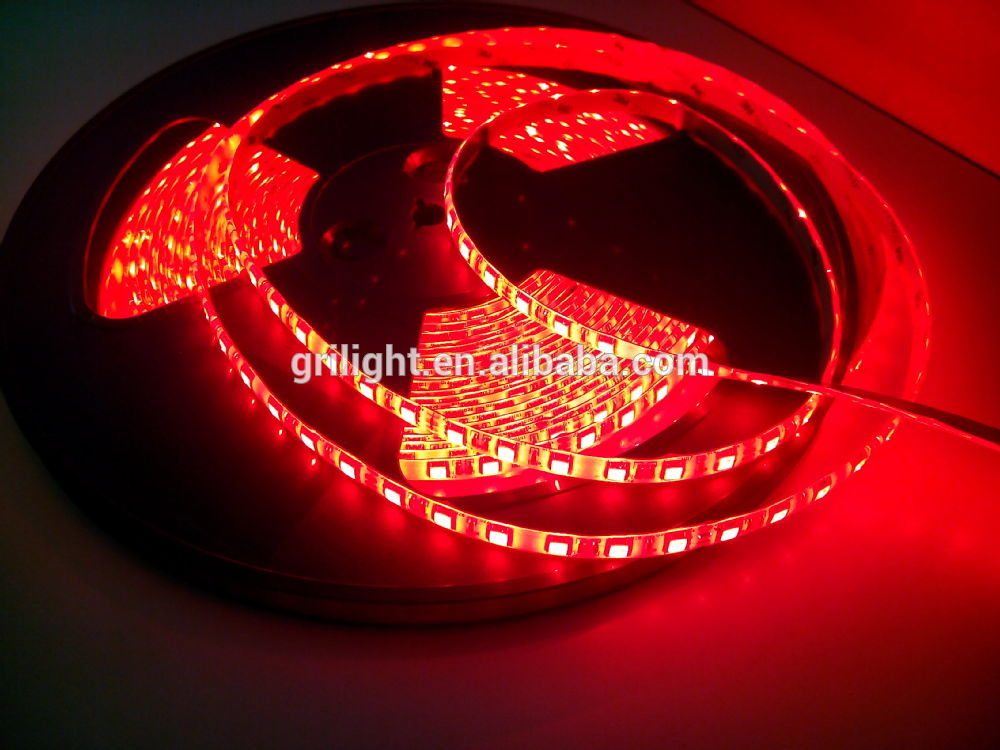 Colorful led strip for SMD5050 rgb dc12v 24v 14.4w per meter flexible waterproof  outdoor led lighting