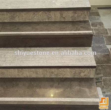 China Coffee brown Limestone wall floori Tile Exterior limestone wall cladding