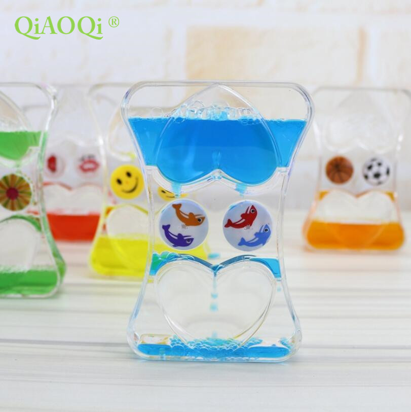 Hot Sales Heart shape liquid hourglass timer