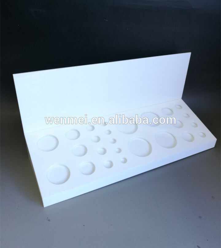 Elegant acrylic cosmetic display counter