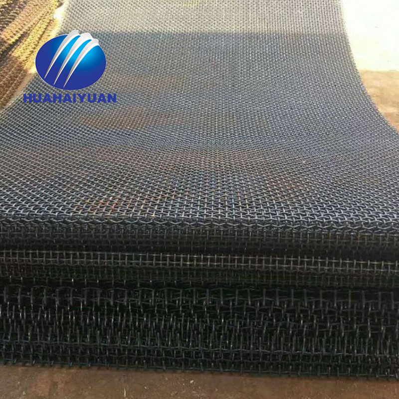 export Russia Saudi Arabia stone crusher screen mesh 65Mn vibrating screen mesh quarry screen