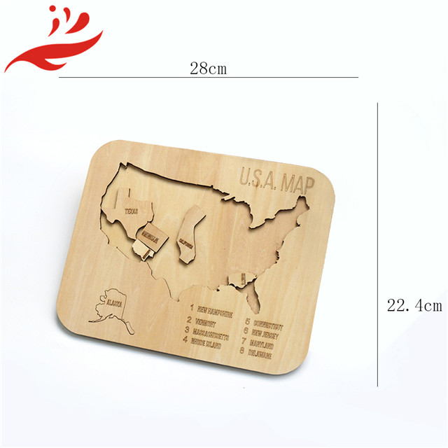 hot sale product France Magnetic Wooden Puzzle Map