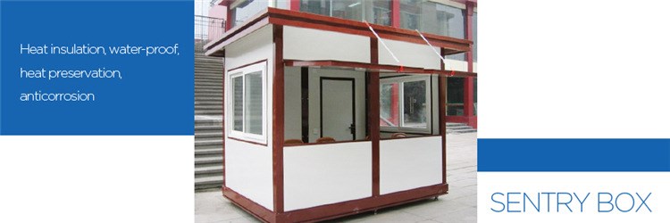 tiny modern prefab portable  sentry box kiosk  made in china