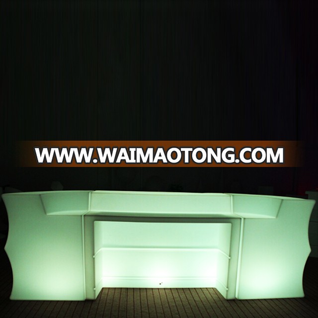 Wholesale lounge bar furniture lighted-up LED Bar Counters DJ Counter with 16 Colors Changing