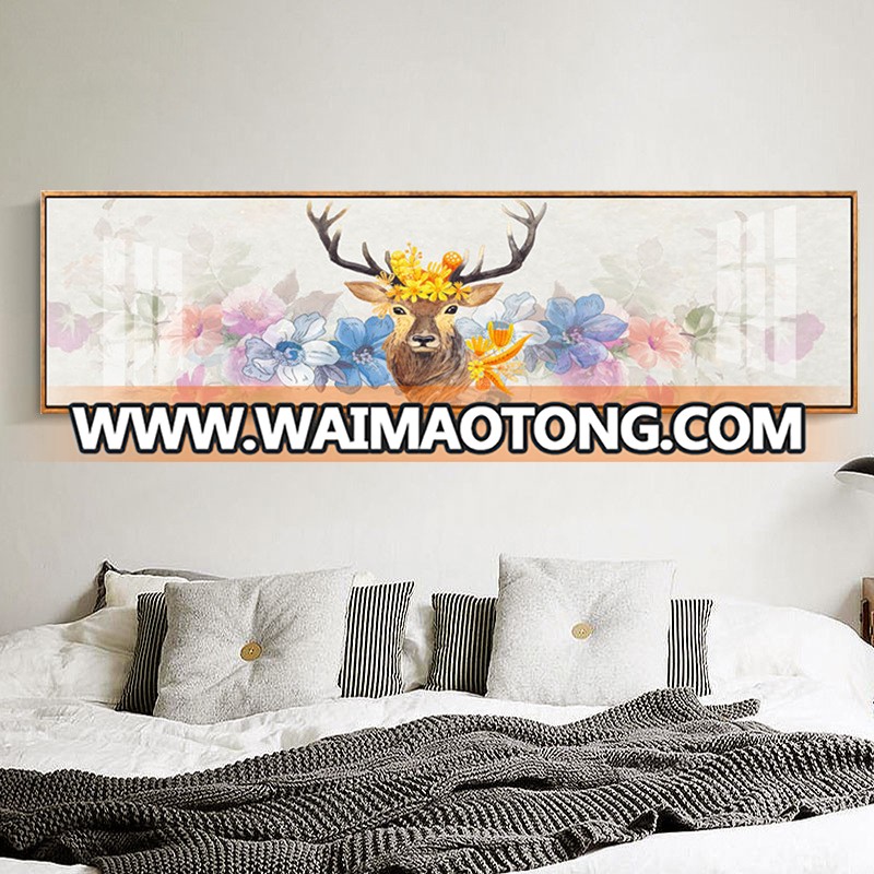 Elk Wall Art Animal Picture Canvas Print Painting For Family Wall Decoration Deer In Forest Landscape Painting