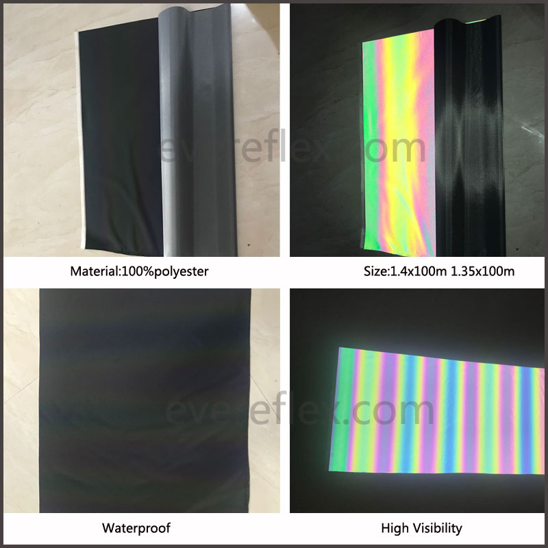 Fashion Rainbow Reflective Fabric for Clothes