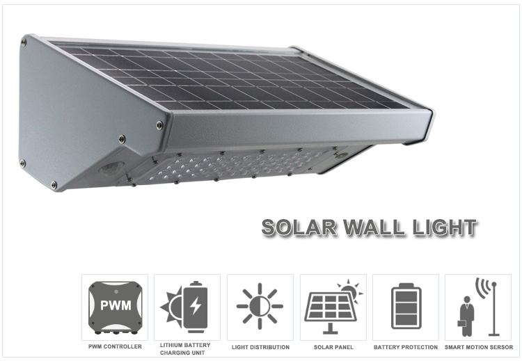 energy savings solar wall lamp outdoor lanterns motion sensor light 10w