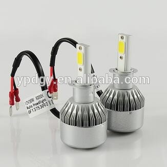 2017 New Launch C6 COB H10 9006 H3 LED Auto Headlights H1 H3 H7 H8 H10