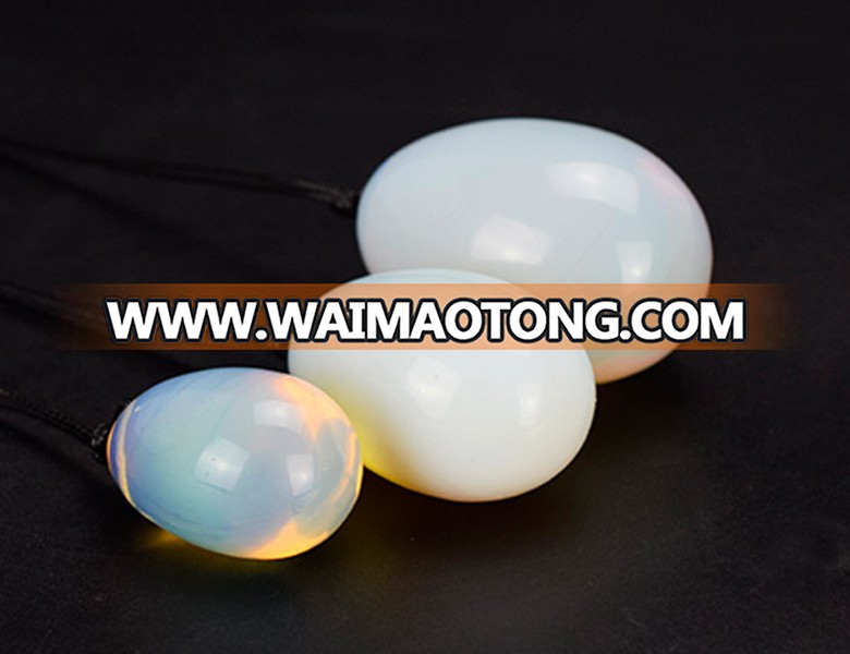 wholesale natural opalite stone eggs, crystal yoni eggs for Kegel Exercise