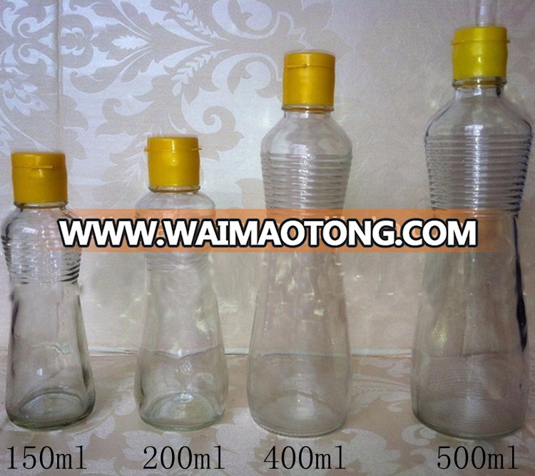 DAILY ML Square Glass olive oil bottle Vinegar Sauce Bottle for oiler cruet condiment packing