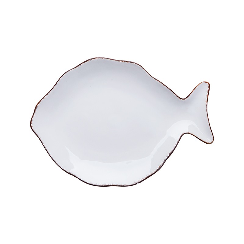 New product dinnerware porcelain dinner dish fish shape ceramic plate