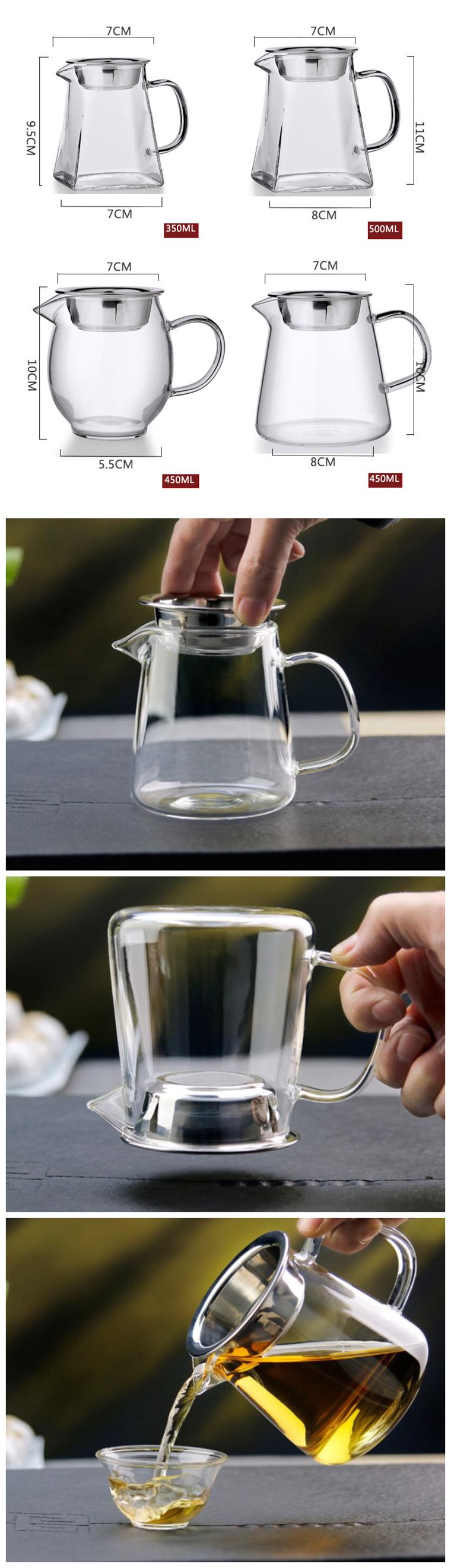 Cheap Clear Square Glass Mug