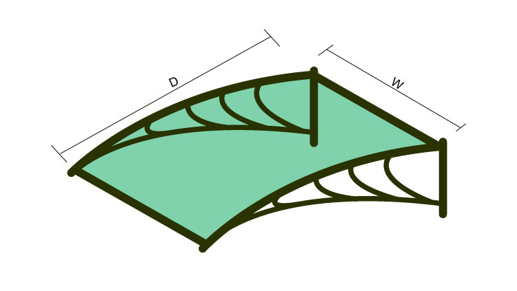 outdoor sound proof polycarbonate patio awning