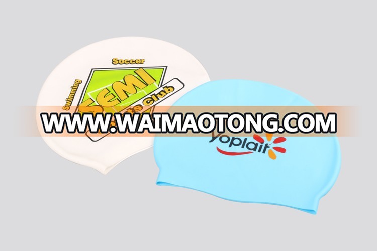 professional silicone swimming cap manufacturer custom logo adult kid size silicone swim cap