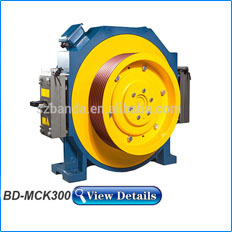 Elevator Gearless Belt Traction Machine BD-100, Lift Motor