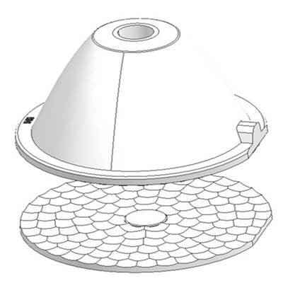 RGBW PMMA 10 Degree Optical led Lens for stage lights medical operation theatre lights