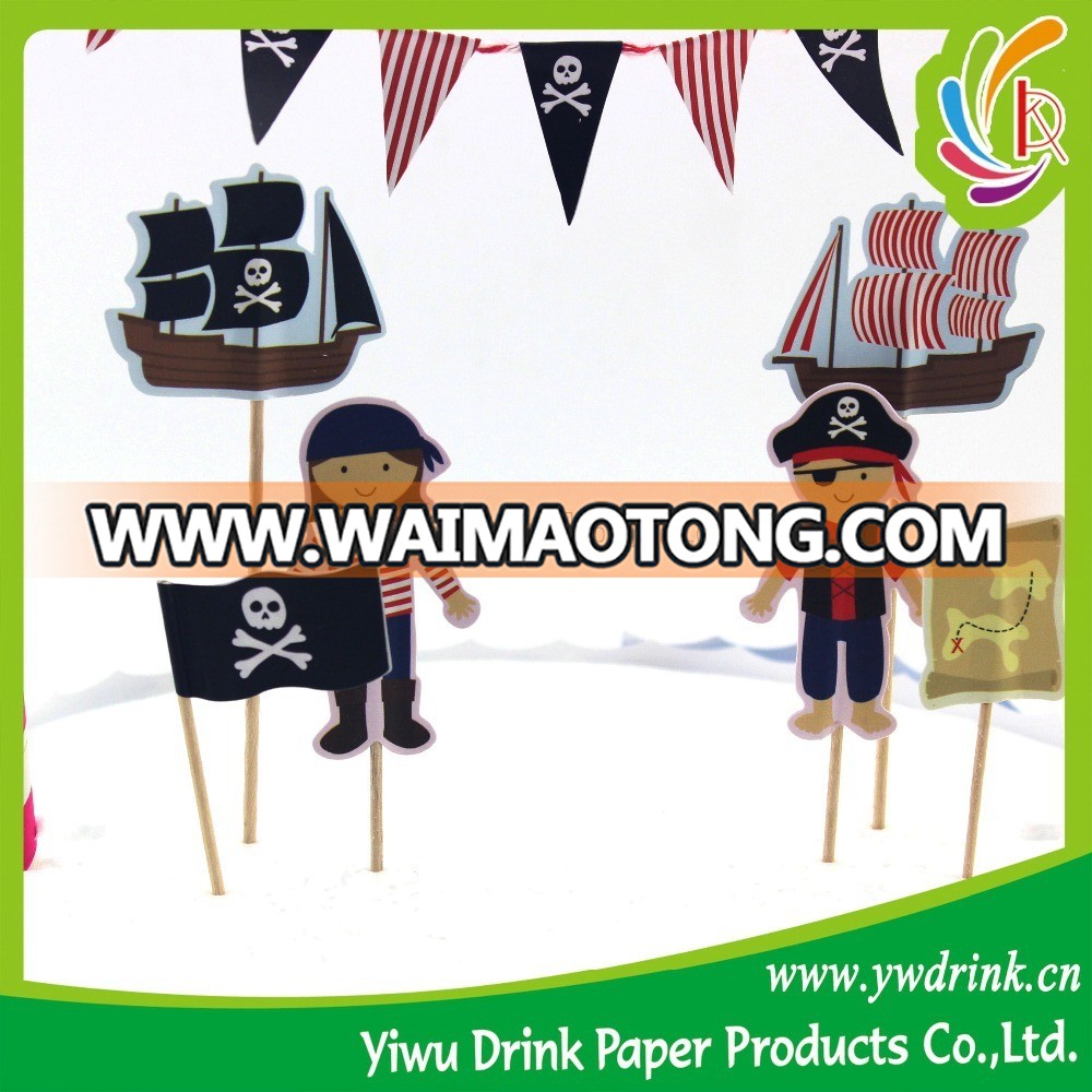 Korean Party Supplies Sea Rover Boys Favor Cake Decoration sets