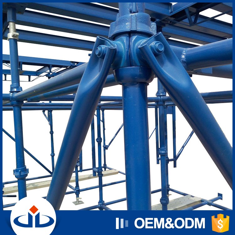 Durable Scaffold Q235B Materials Hot Dipped Galvanized Cuplock Standard Scaffold Bracket