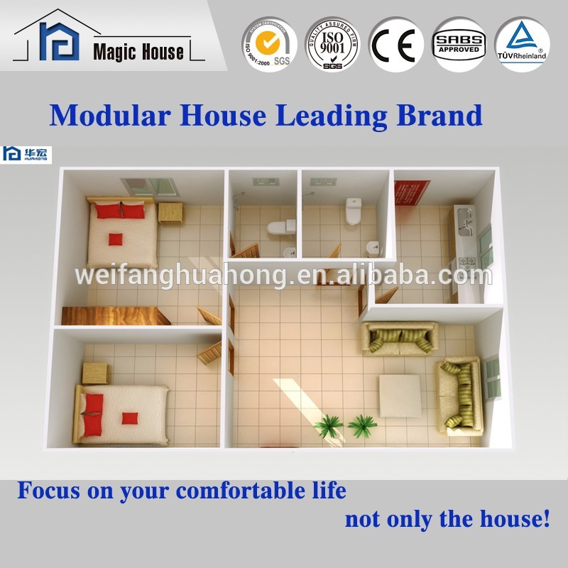 Economic well designed light steel prebuilded house