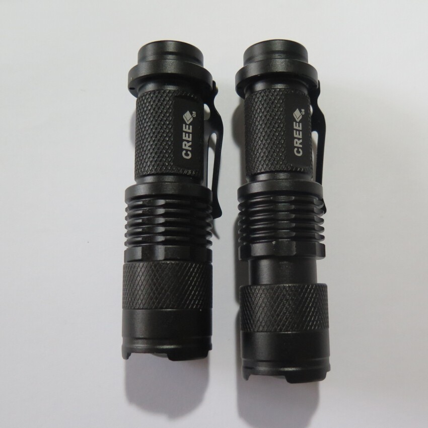 Mini Flash Light  Q5 1200 lumens 3 Modes LED Flashlight Adjustable Focus Lantern Portable Lights Hunting Spotlight AA 14500