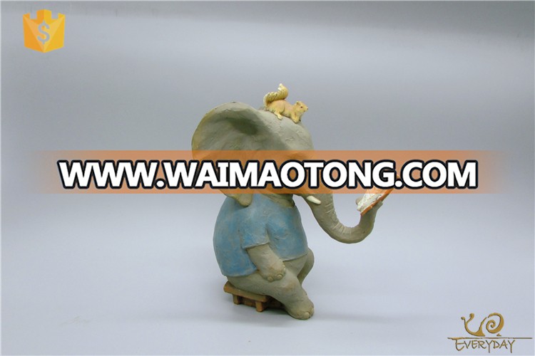 China Wholesale Antique Elephant Statue Bulk Elephant Figurine For Wedding Table Decor