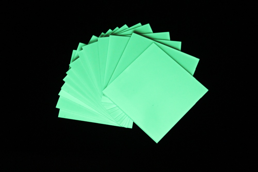 Glow In The Dark Sheet With Blue-green Color