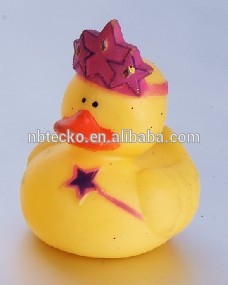 PVC Christmas bath duck deer design babies PVC tub floating duck toy