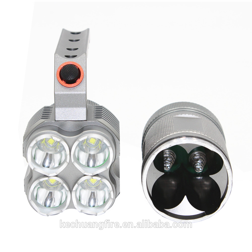 Camping Flashlight Led 4 * Crees XM-L2 LED 4500 Lumens Light 40W Rechargeable Torch Lamp Flashlights