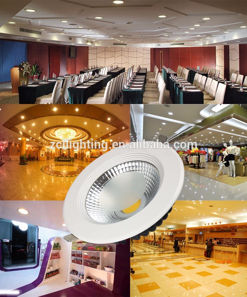 New hot selling pc aluminum CE RoHS cct adjustable dimmable cob recessed led downlight