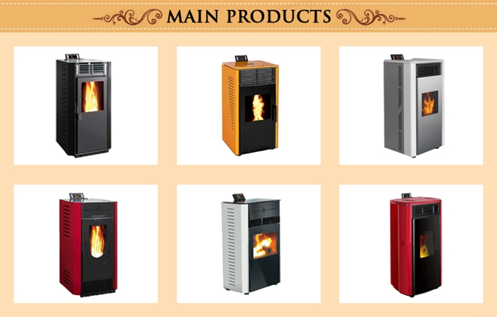 Heating 80 Sqm Area Smokeless Eco-friendly Biomass Pellet Fuel Stove