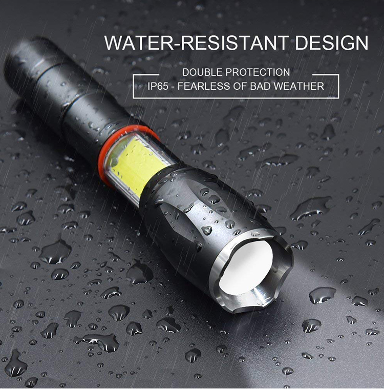 Guardian torch security spotlight with hand light waterproof flashlight