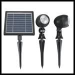 Outdoor Landscape Solar Light Garden with Set of 2