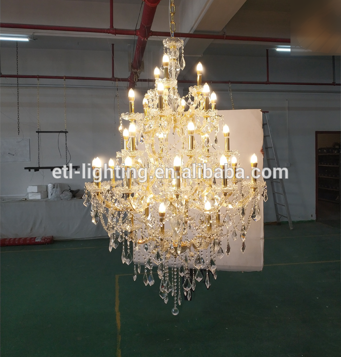 America Asfour crystal chandelier crystal pendant lighting for wedding center ETL89142