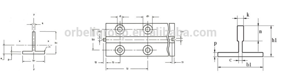 Elevator/lift T type Guide rail/T82/b economic in cost