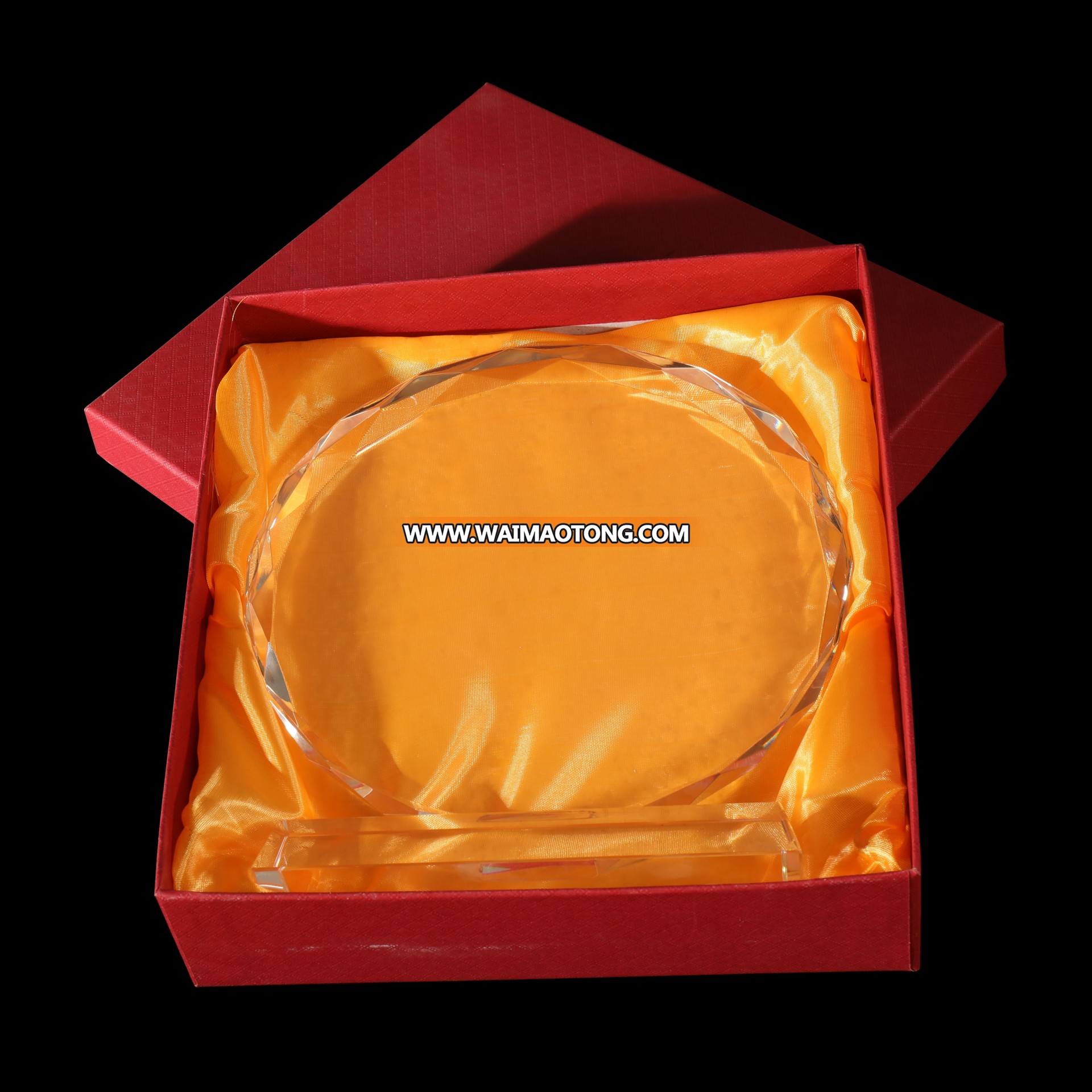 MH-JB0163 personalized engraving Crystal  award trophy with base