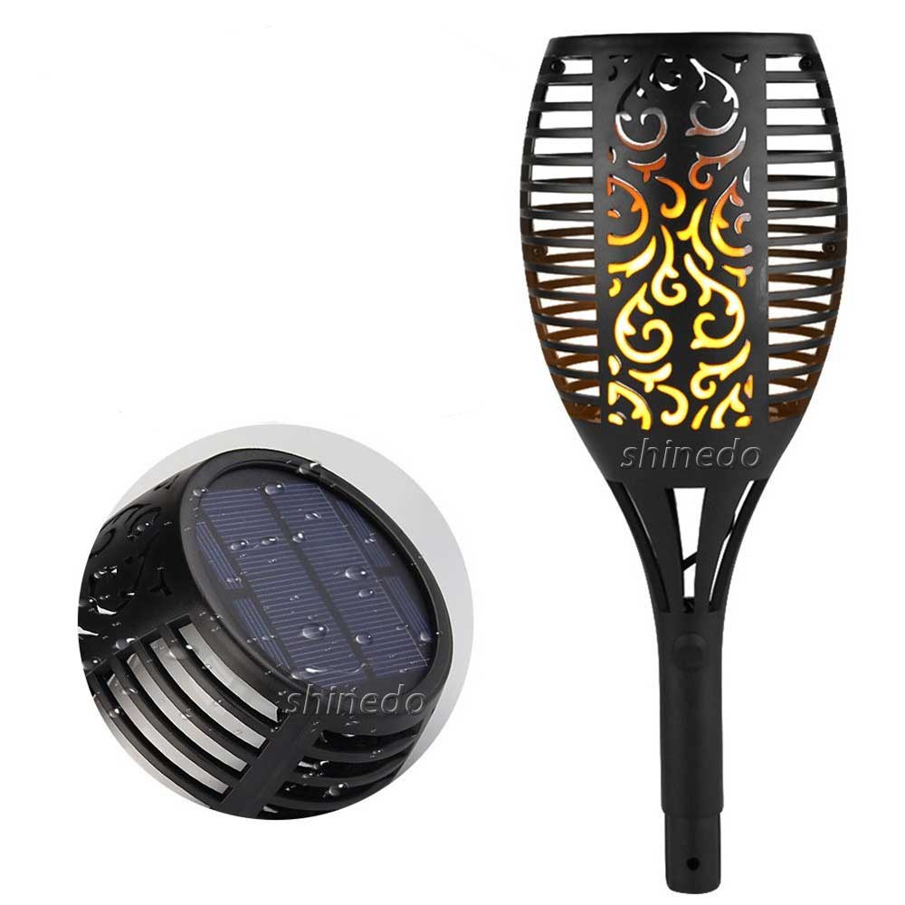 Super Bright Warm Light 96LED Flickering Torches Dancing Flame Light Outdoor Waterproof Solar Path