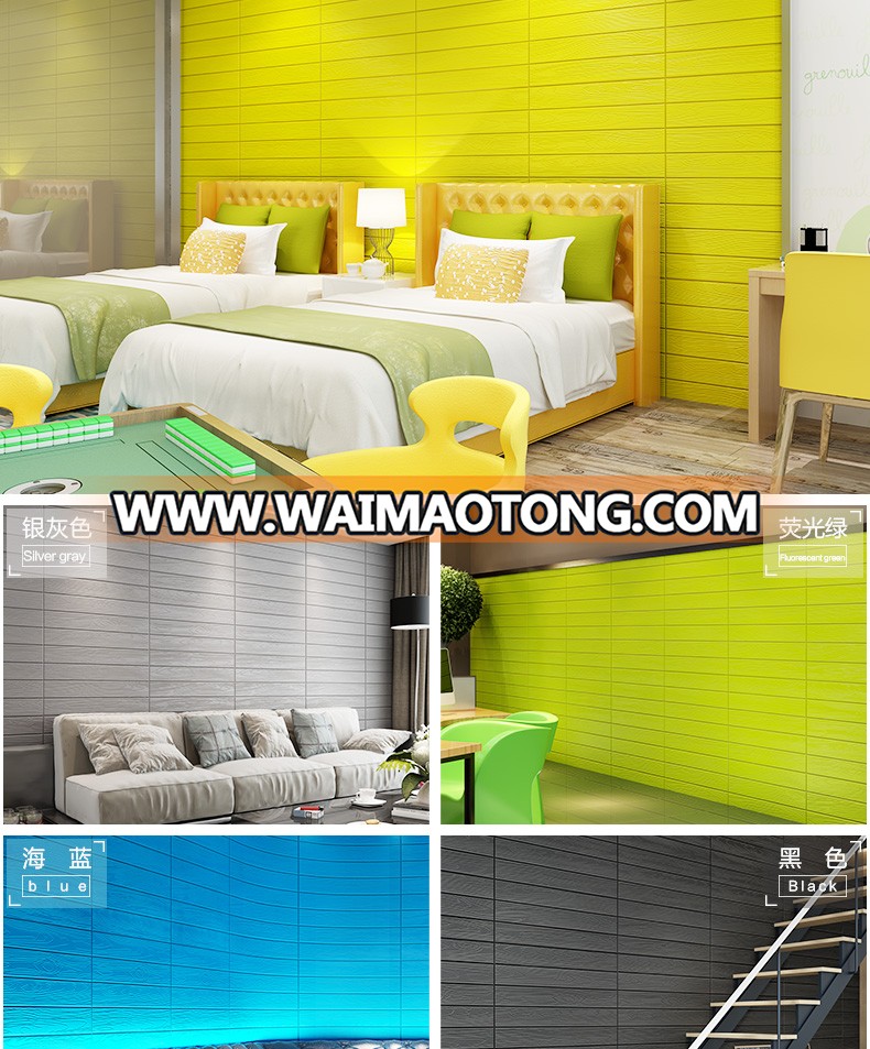 new design foam wall stickers 3d wallpaper with high quality