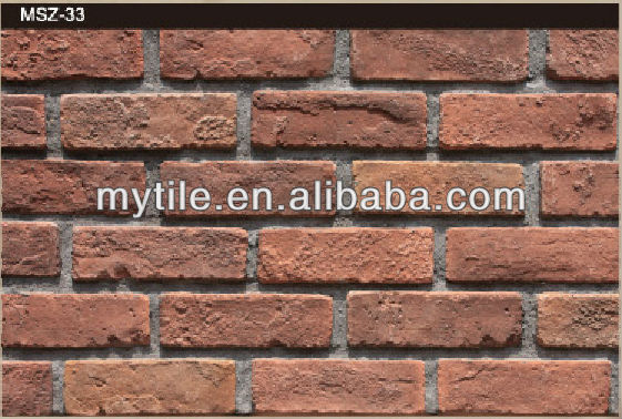 Faux Brick Wall Cladding Red Color (antique stone series)