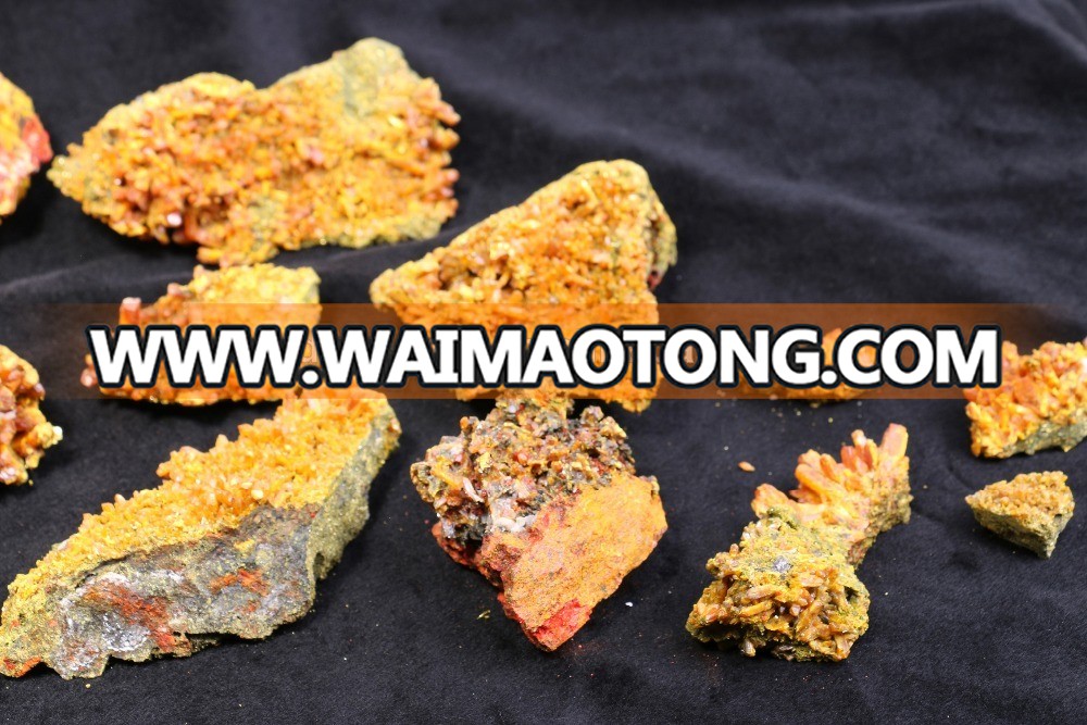 newest factory yellow mineral crystal stone for wholesale